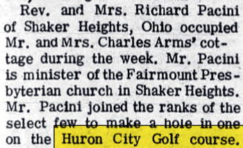 Huron City Golf Course - Aug 1965